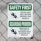 Signmission Safety Culture Sign, 7 in Width, Plastic, Rectangle, Bilingual OS-2PACK-SF-P-710-L-10794 - alternate 7